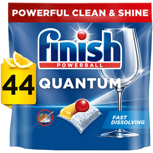 Finish Quantum Dishwasher Detergent 44 Tablets Lemon