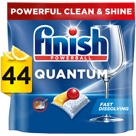 Finish Quantum Dishwasher Detergent 44 Tablets Lemon