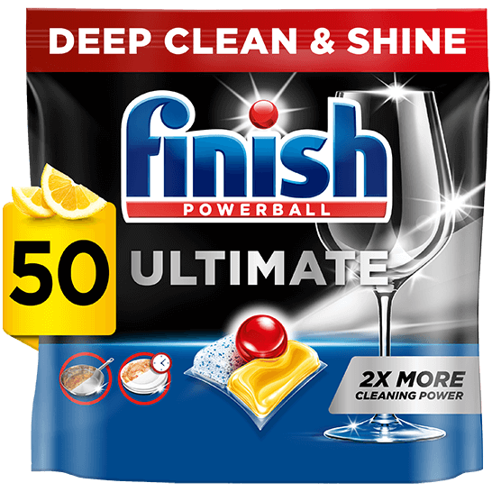 Finish Ultimate Dishwasher Detergent 50 Tablets Lemon