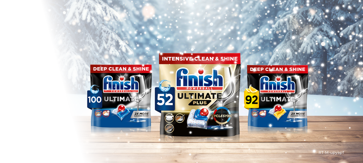 Finish Ultimate Plus Dishwasher Detergent and Ultimate Dishwasher Detergent