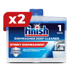 Finish Dishwasher Cleaner Twin Pack